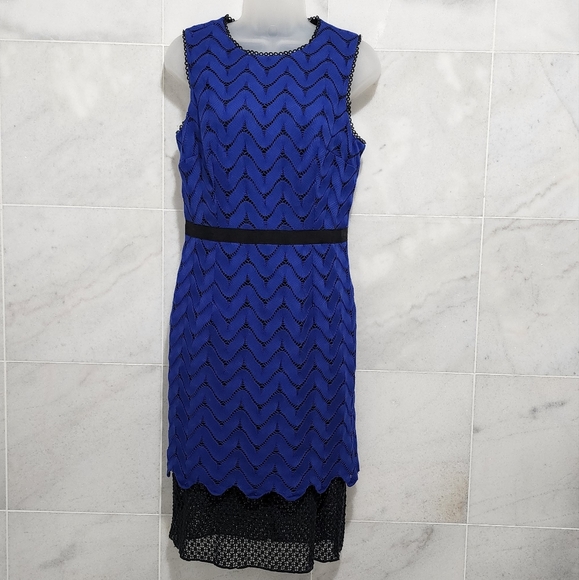 Antonio Melani Halloway Lace Sheath Dress 6 Sleeve - Picture 6 of 13